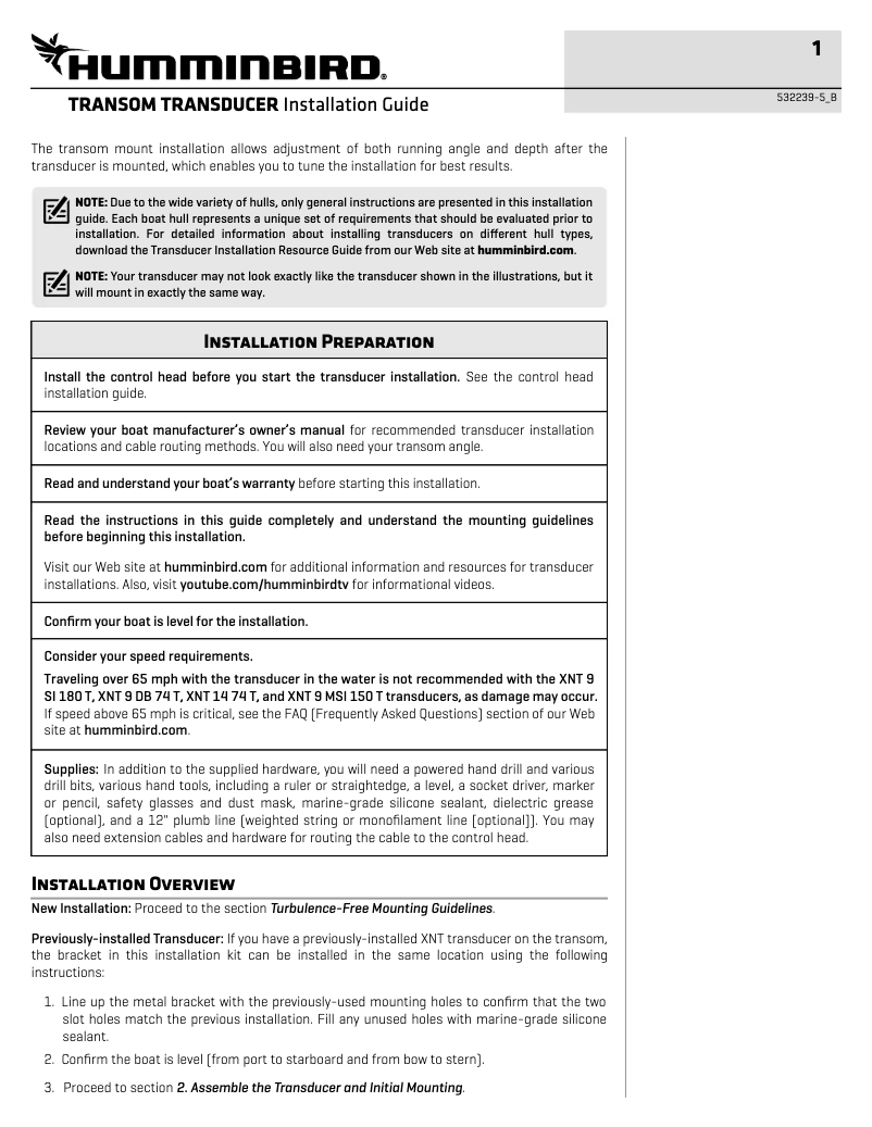 Imagen de la primera página del manual del dispositivo HELIX 9 CHIRP MEGA DI GPS G2N