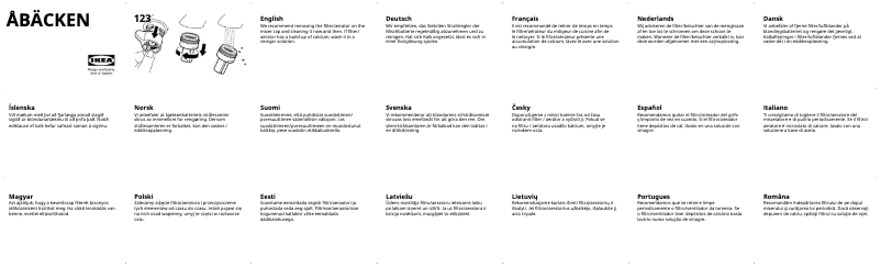 Image de la première page du manuel de l'appareil ÅBÄCKEN 704.444.66