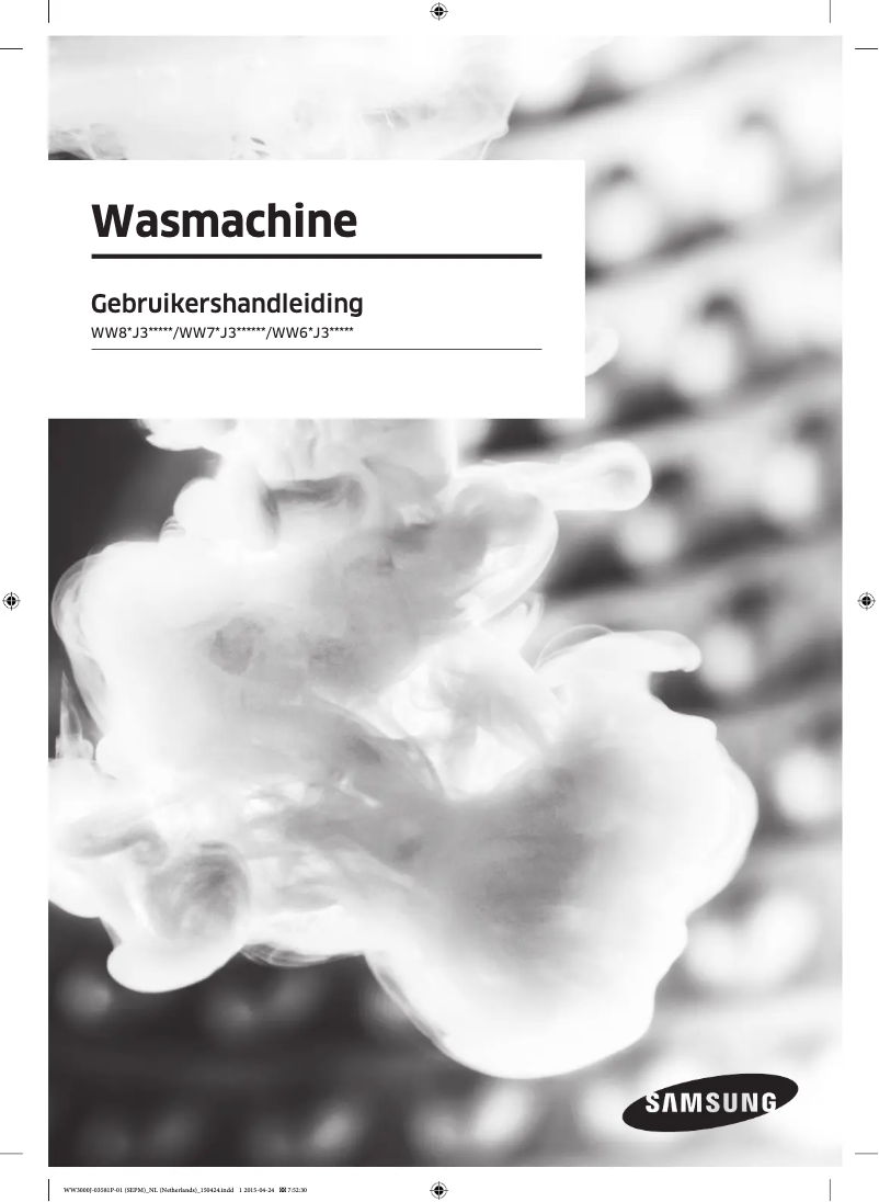 Page n°1 - Manuel utilisateur Samsung WW60J3090