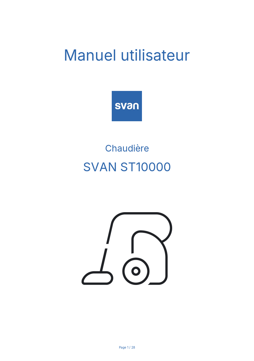 Image de la première page du manuel de l'appareil ST10000