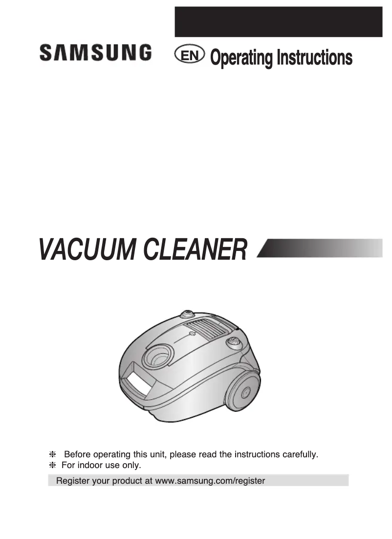 Page 1 de la notice Manuel utilisateur Samsung SC4170