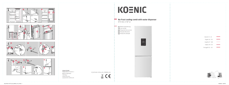 Page n°1 - Manuel utilisateur Koenic KFK 661 E NF W