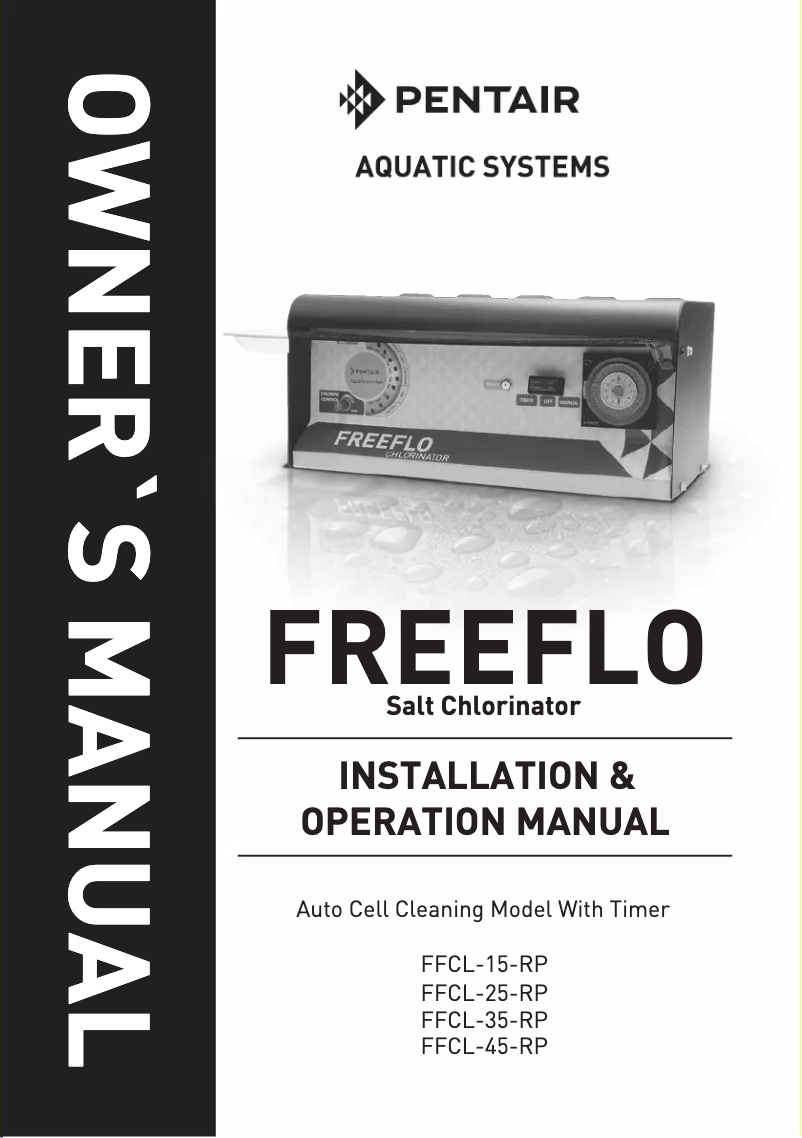 Page n°1 - Manuel utilisateur Pentair Freeflo FFCL-25-RP