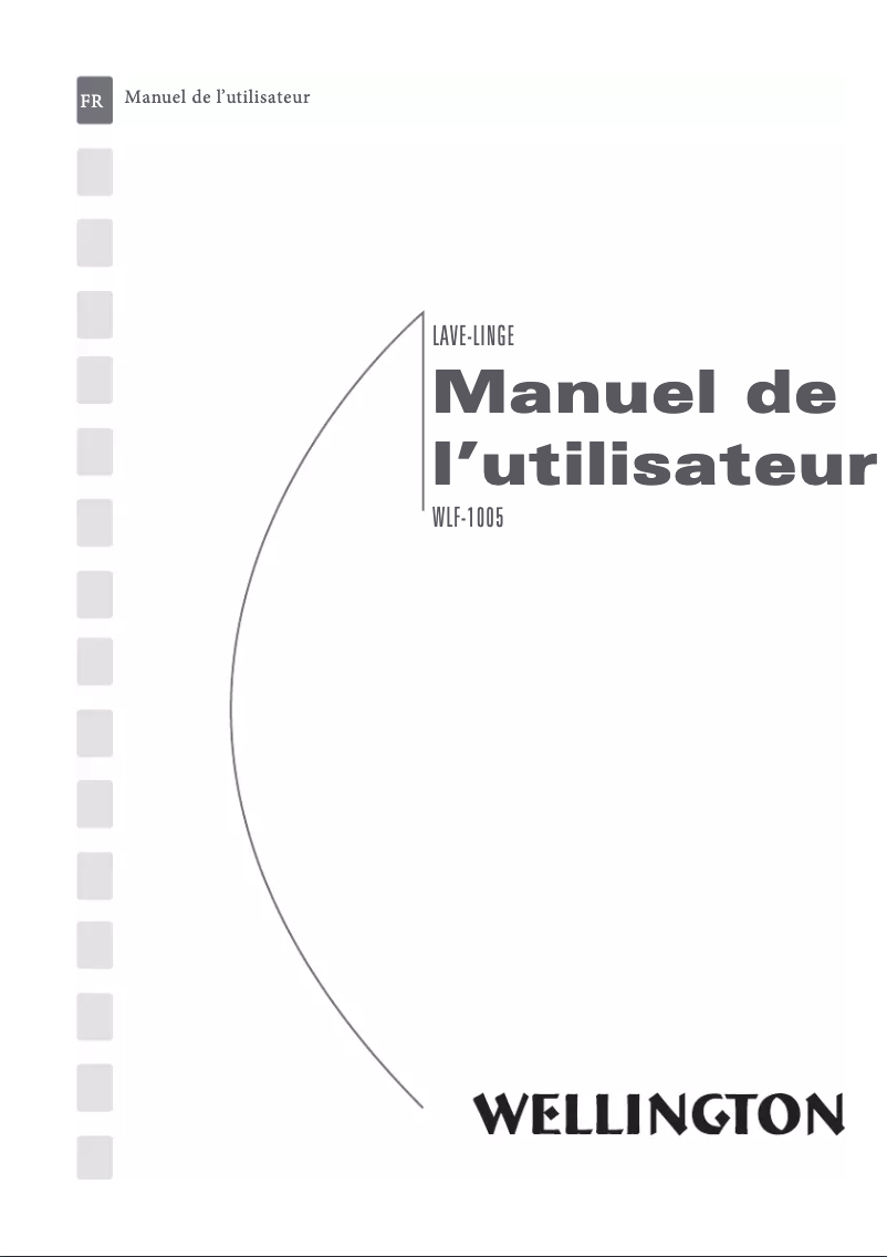 Image de la première page du manuel de l'appareil WLF-1005