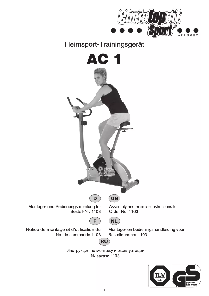 Page n°1 - Manuel utilisateur Christopeit AC 1