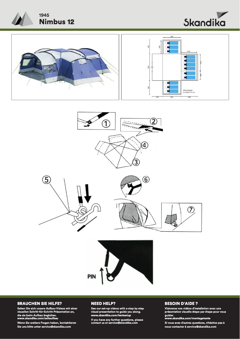 Página 1 del manual Manual de usuario Skandika Nimbus 12