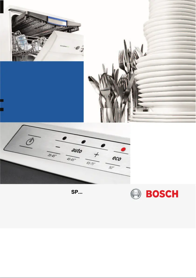 Page 1 de la notice Manuel utilisateur Bosch SPS40E22