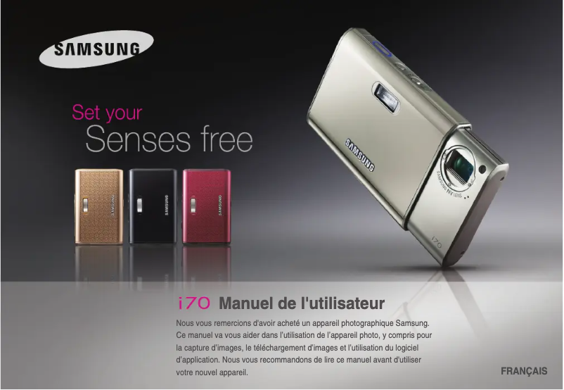 Image de la première page du manuel de l'appareil I70