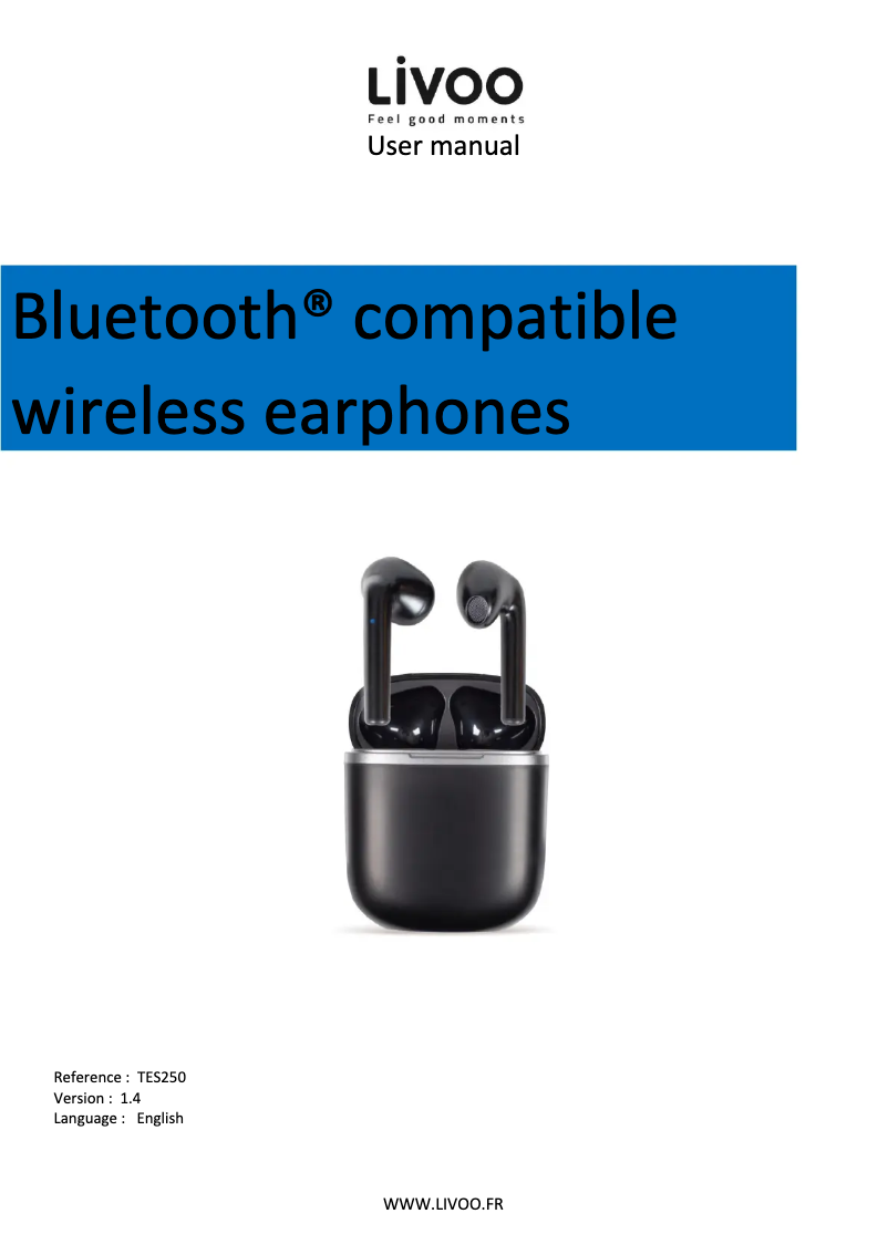 Image de la première page du manuel de l'appareil TES250