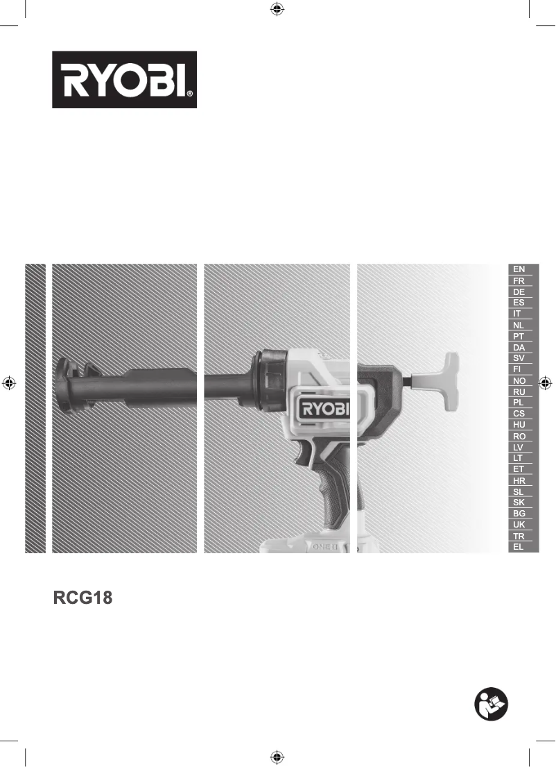 Page n°1 - Manuel utilisateur RYOBI One+ RCG18