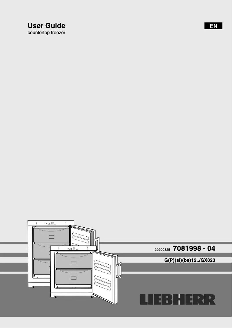 Image de la première page du manuel de l'appareil G 1213