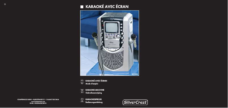 Page 1 de la notice Manuel utilisateur SilverCrest KH 2404