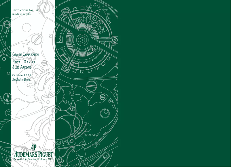 Image de la première page du manuel de l'appareil Royal Oak 26065IS.OO.1105IS.01