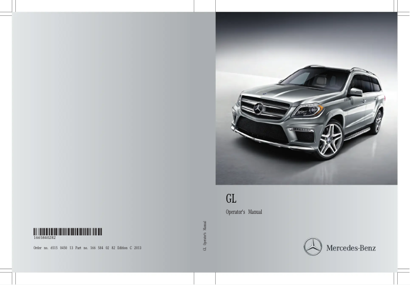 Page 1 de la notice Manuel utilisateur Mercedes-Benz GL (2013)