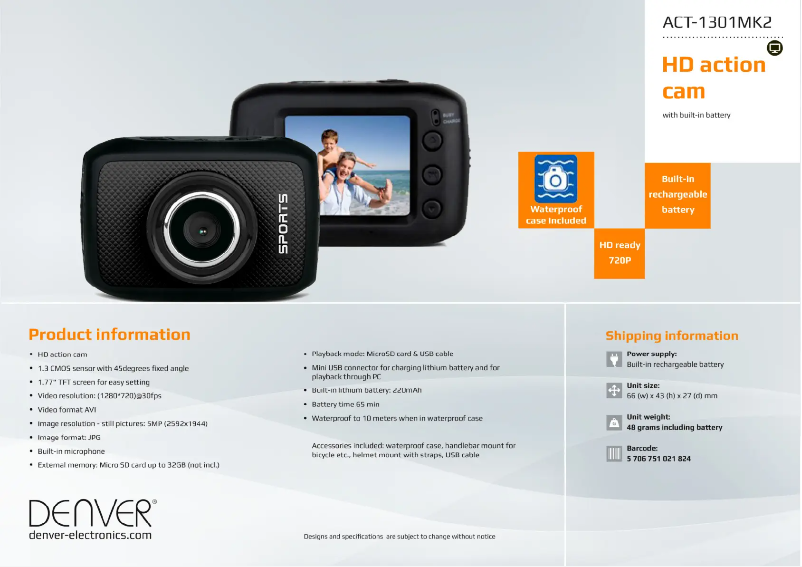 Image de la première page du manuel de l'appareil DV-10201