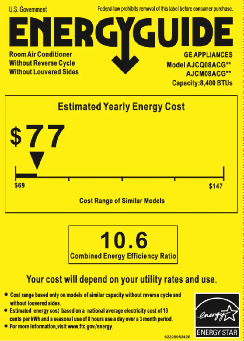 Image de la première page du manuel de l'appareil AJCM08ACG