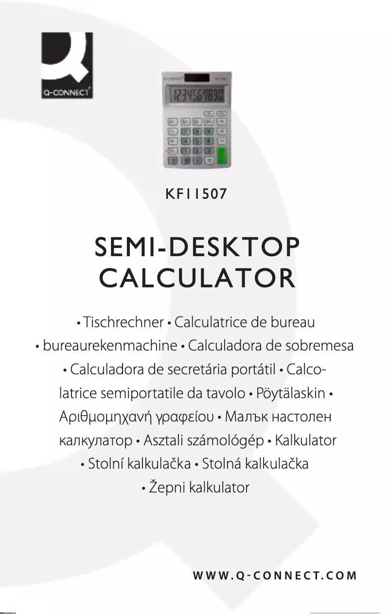 Page 1 de la notice Manuel utilisateur Q-Connect KF11507