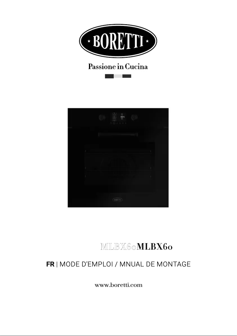Page 1 de la notice Manuel utilisateur Boretti MLBX60ZW