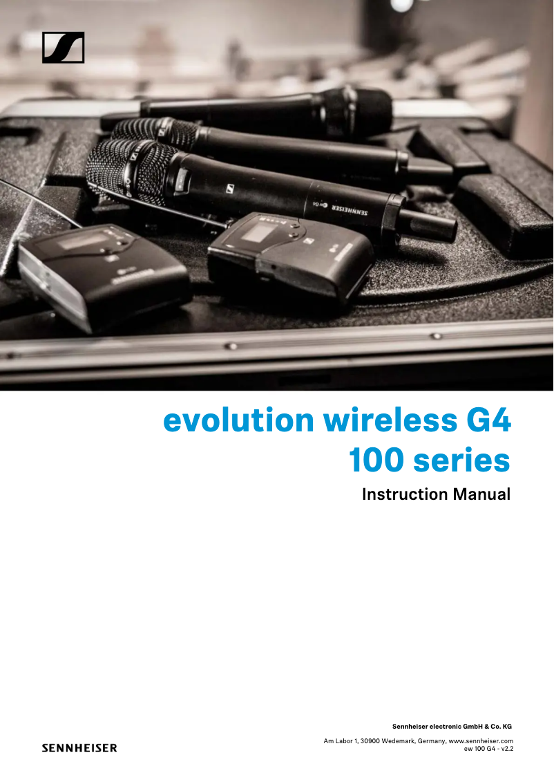 Page n°1 - Manuel utilisateur Sennheiser SKM 100 G4