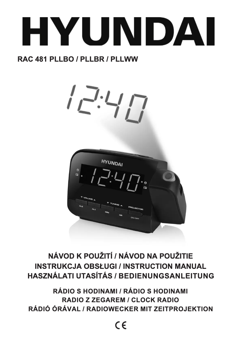 Page 1 de la notice Manuel utilisateur Hyundai RAC 481 PLLBR