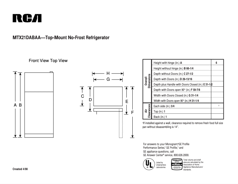 Image de la première page du manuel de l'appareil MTX21DABAA