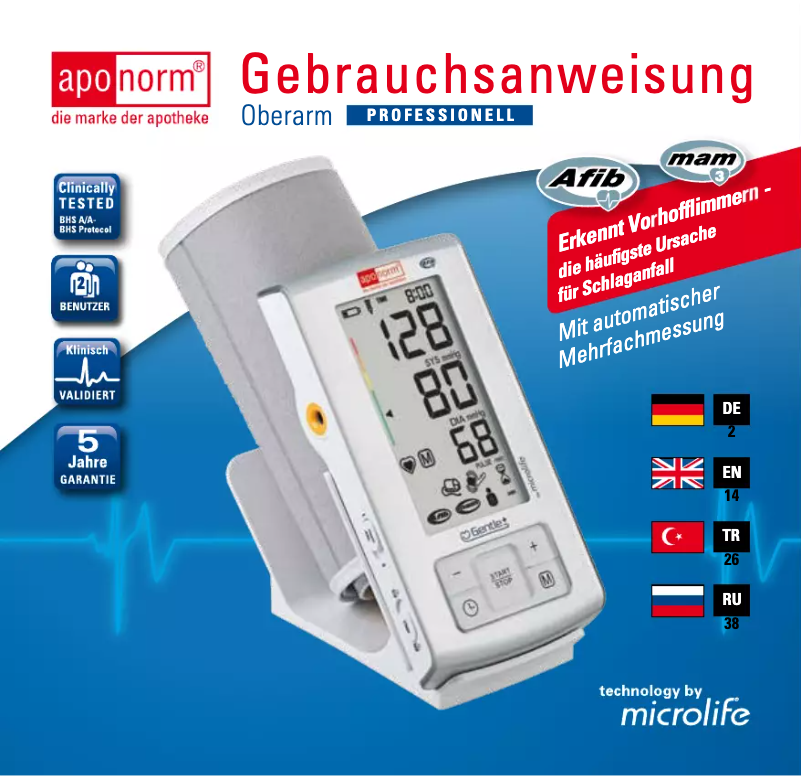 Página 1 del manual Manual de usuario Aponorm Professionell