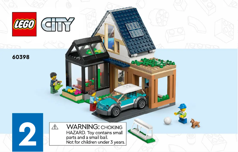 Page 1 de la notice Consignes visuelles Lego City 60398