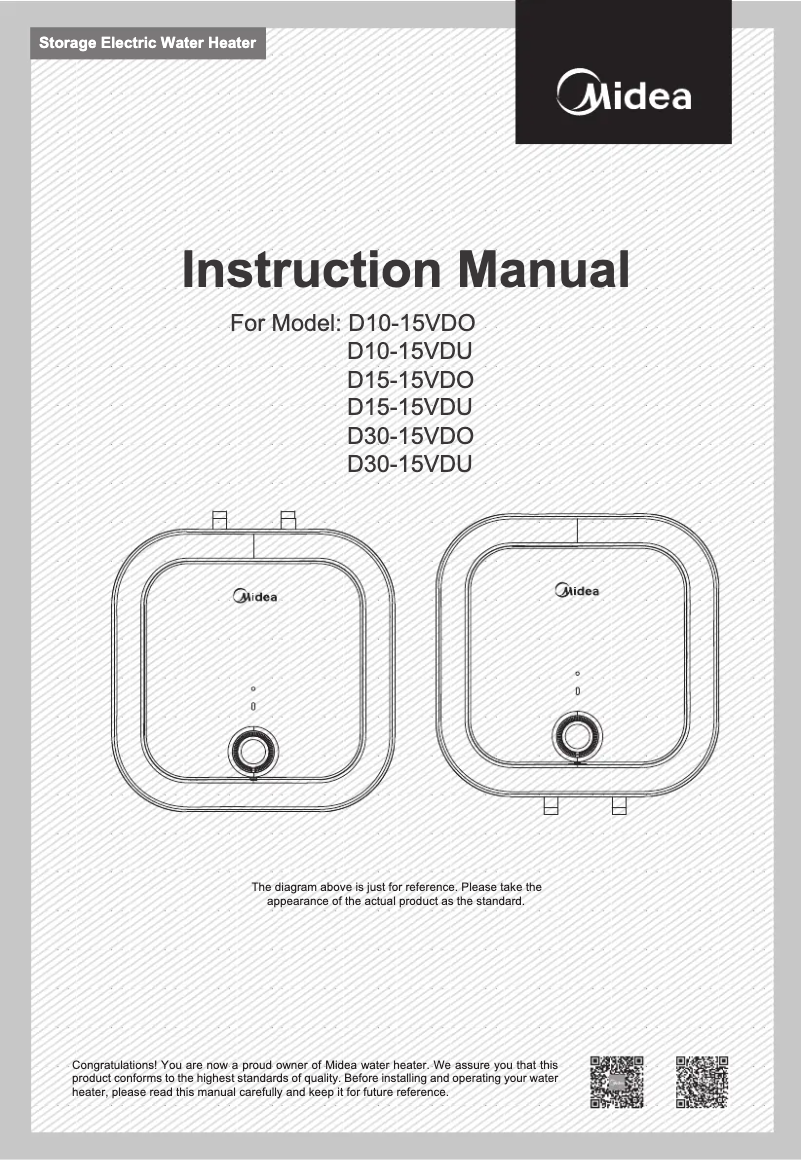 Página 1 del manual Manual de usuario Midea D15-15VDO