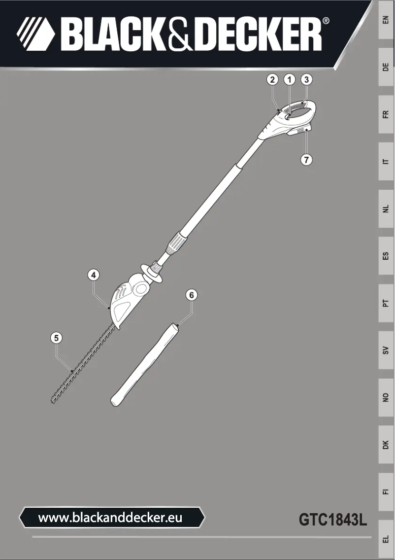 Page 1 de la notice Manuel utilisateur Black & Decker GTC1843L