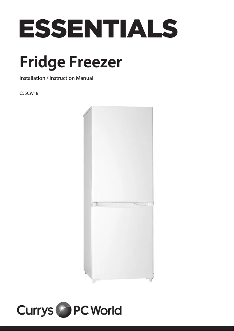 Page 1 de la notice Manuel utilisateur Currys Essentials C55CW18