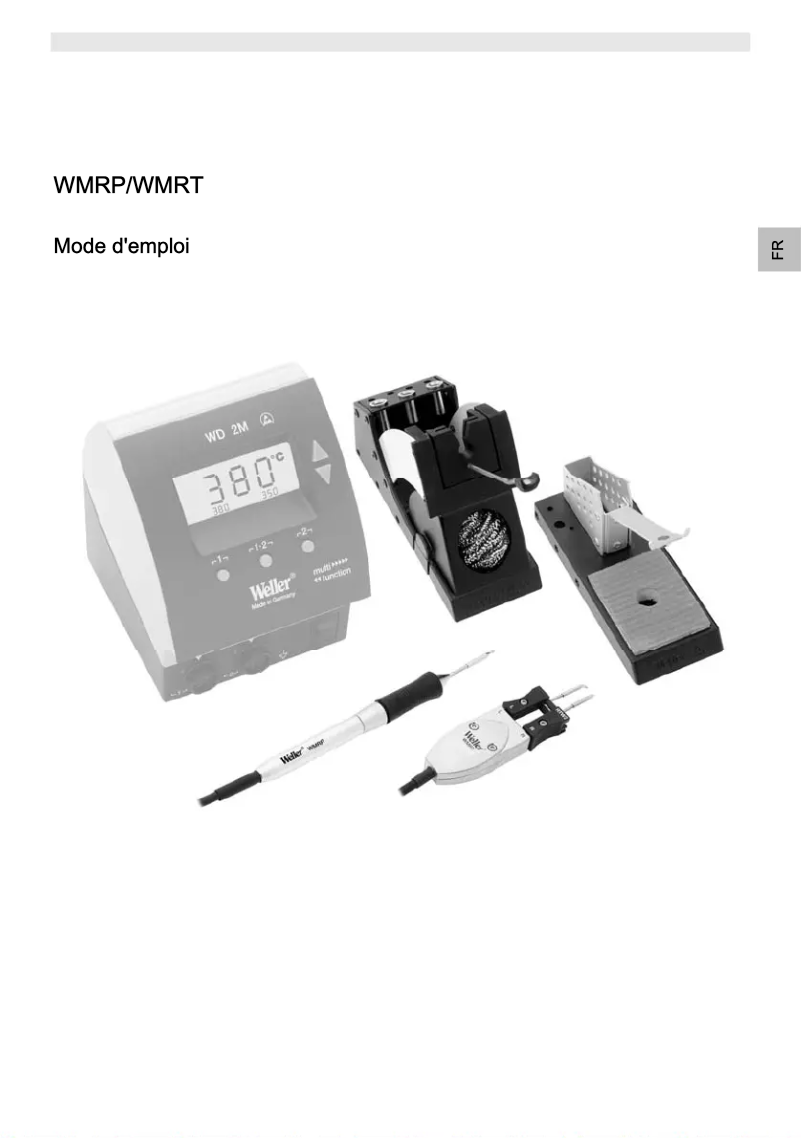 Page n°1 - Manuel utilisateur Weller WMRT