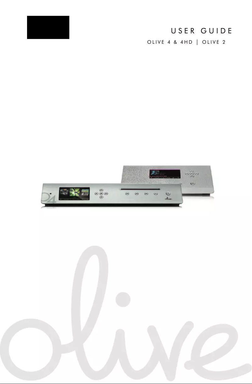 Page 1 de la notice Manuel utilisateur Olive O2M