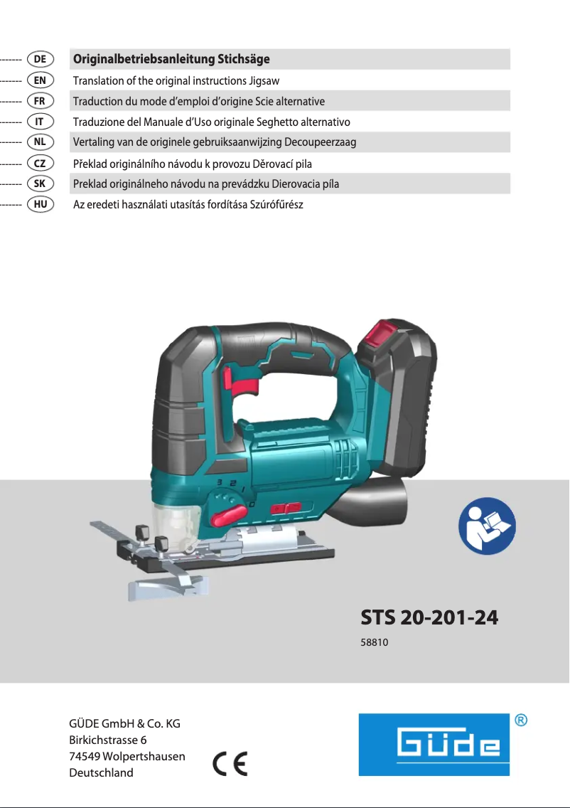 Image de la première page du manuel de l'appareil STS 20-201-24
