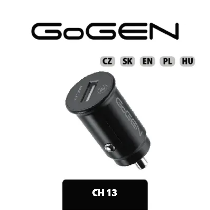 Page 1 de la notice Manuel utilisateur GoGen CH13