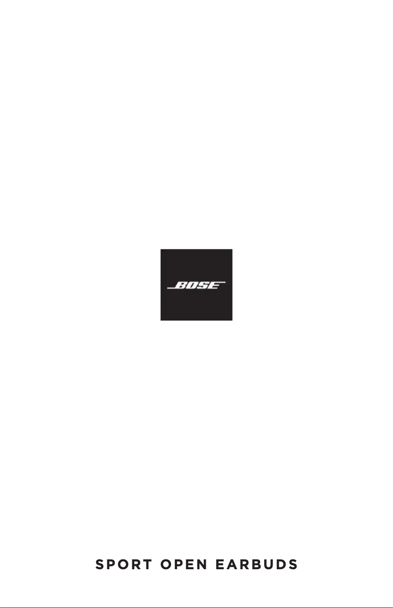 Page 1 de la notice Manuel utilisateur Bose Sport Open Earbuds