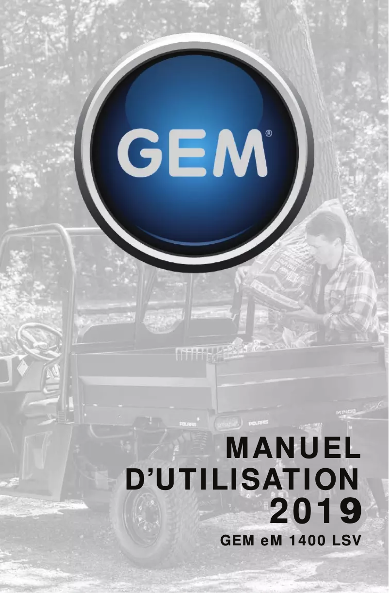 Page 1 de la notice Manuel utilisateur GEM eM1400 LSV (2019)