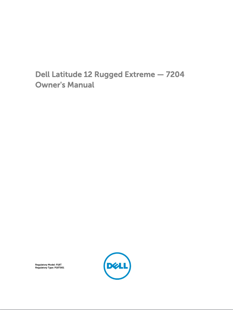 Página 1 del manual Manual de usuario Dell Latitude 12 Rugged Extreme