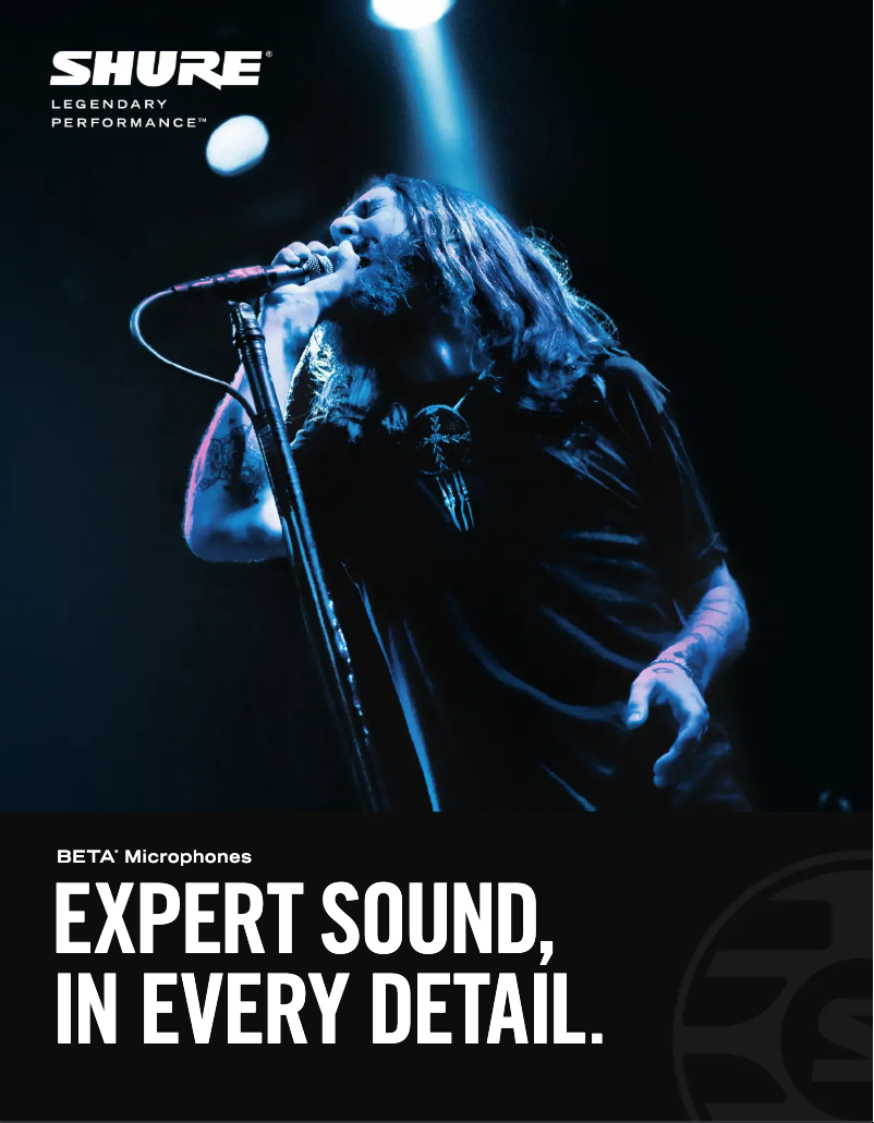 Page n°1 - Brochure Shure BETA 181