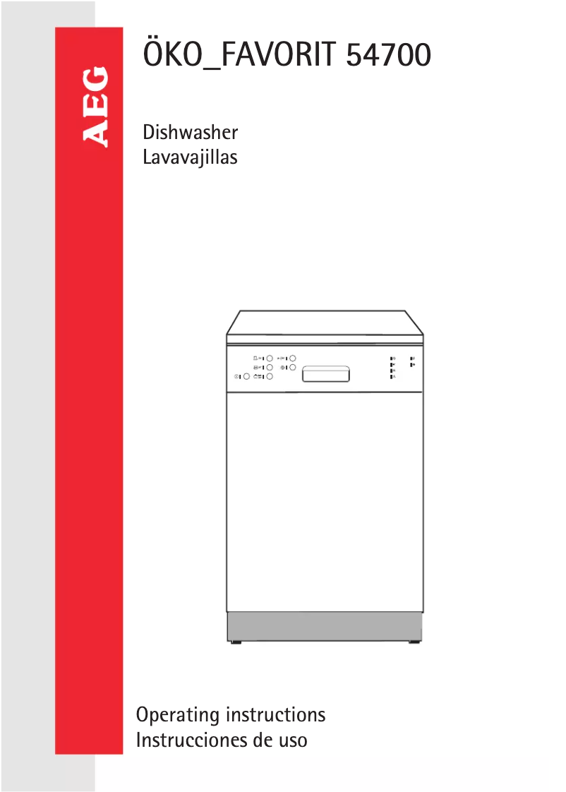 Page n°1 - Manuel utilisateur AEG-Electrolux Favorit 54700