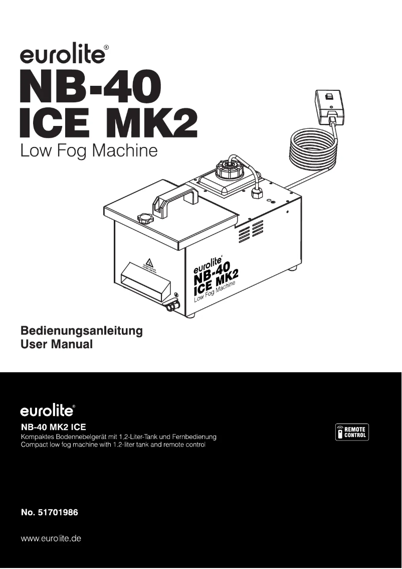 Page n°1 - Manuel utilisateur Eurolite NB-40 MK2