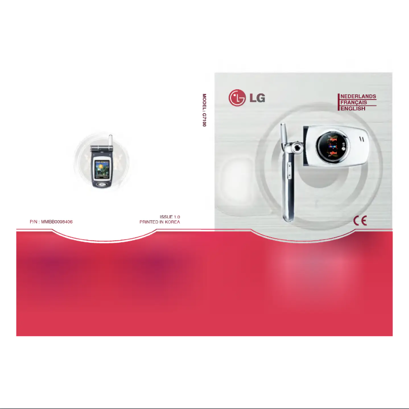 Page 1 de la notice Manuel utilisateur LG G7100