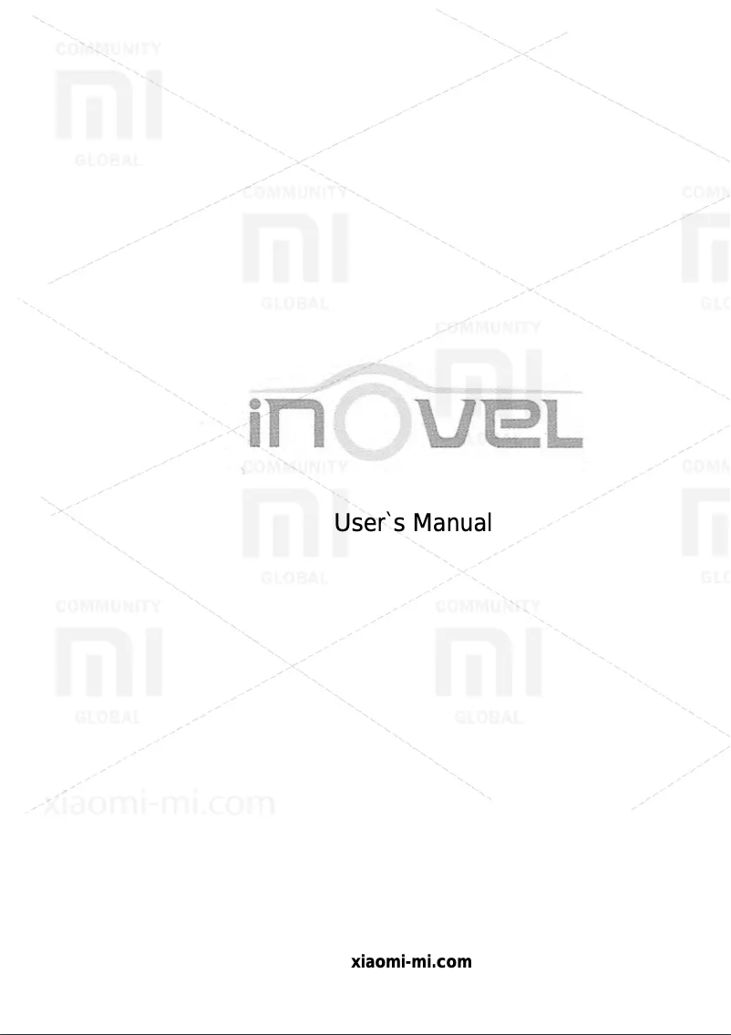 Page 1 de la notice Manuel utilisateur Xiaomi INOVEL Projector