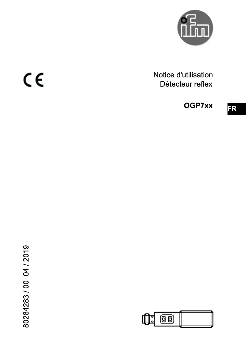 Page n°1 - Manuel utilisateur IFM OGP701