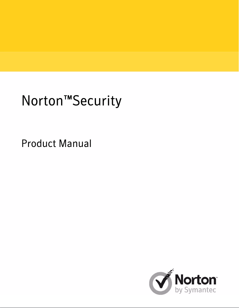 Page 1 de la notice Manuel utilisateur Symantec Norton Security