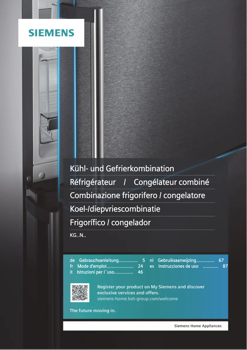 Image de la première page du manuel de l'appareil iQ300 KG39NVW45
