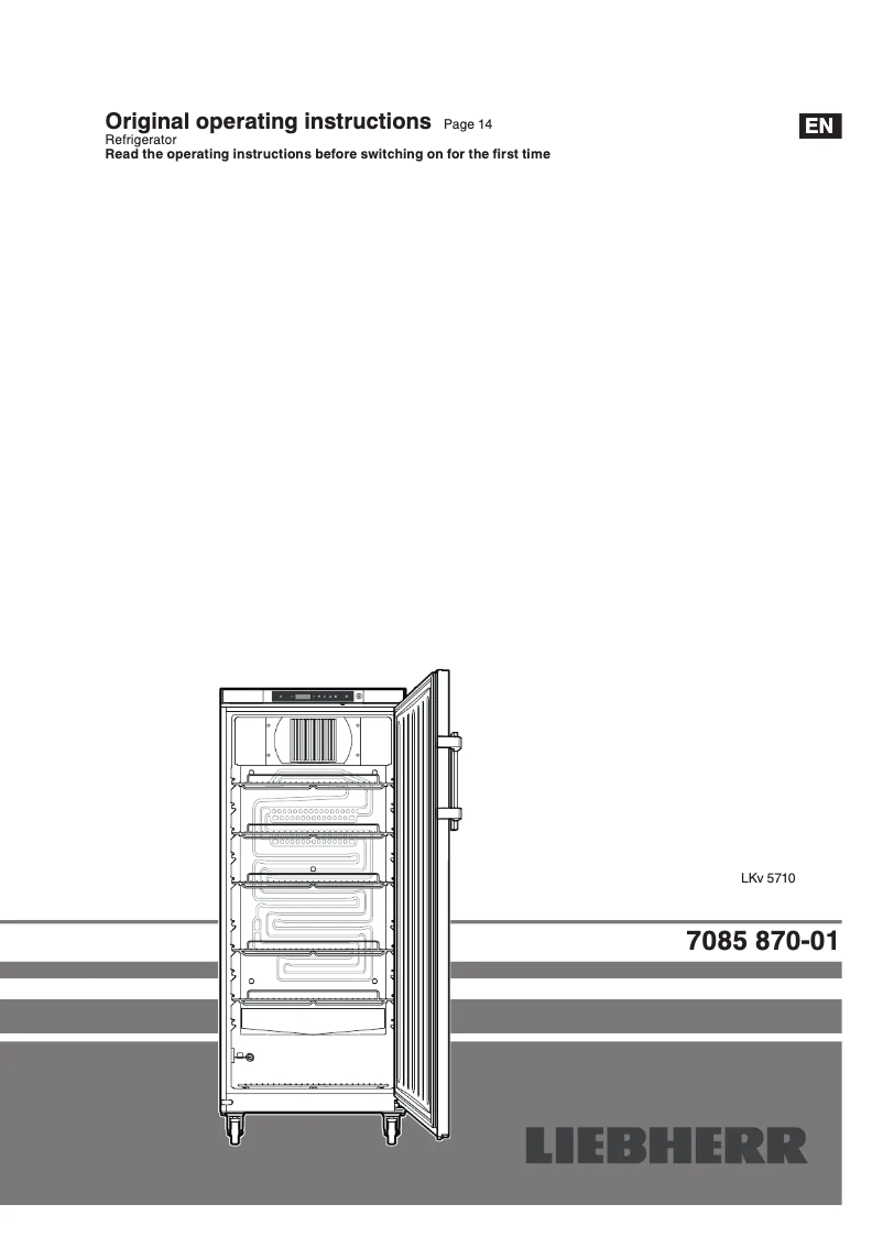Image de la première page du manuel de l'appareil LKv 5710 MediLine