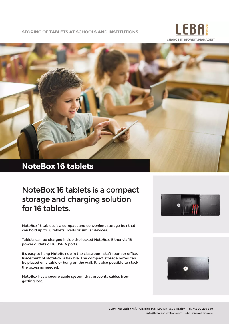 Image de la première page du manuel de l'appareil NoteBox 16