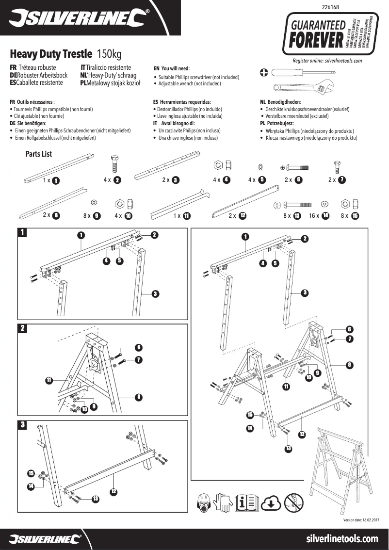 Page n°1 - Manuel utilisateur Silverline 226168