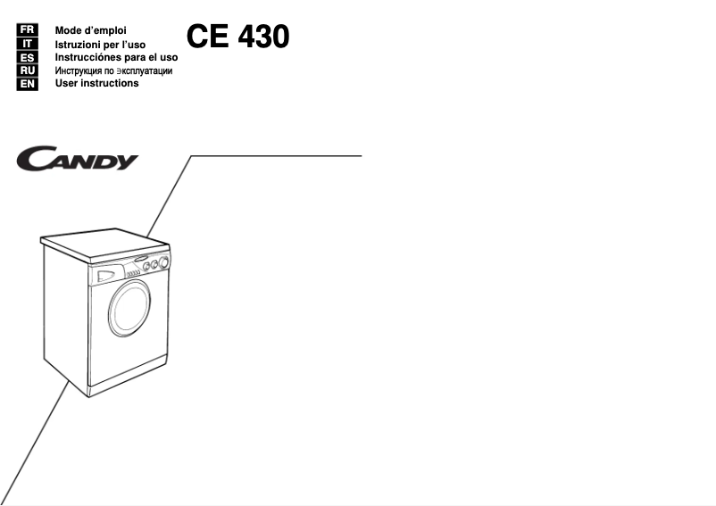 Page 1 de la notice Manuel utilisateur Candy LB CE 430