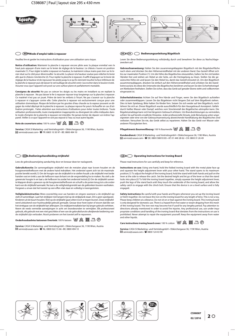 Page 1 de la notice Manuel utilisateur AquaPur IAN 273349